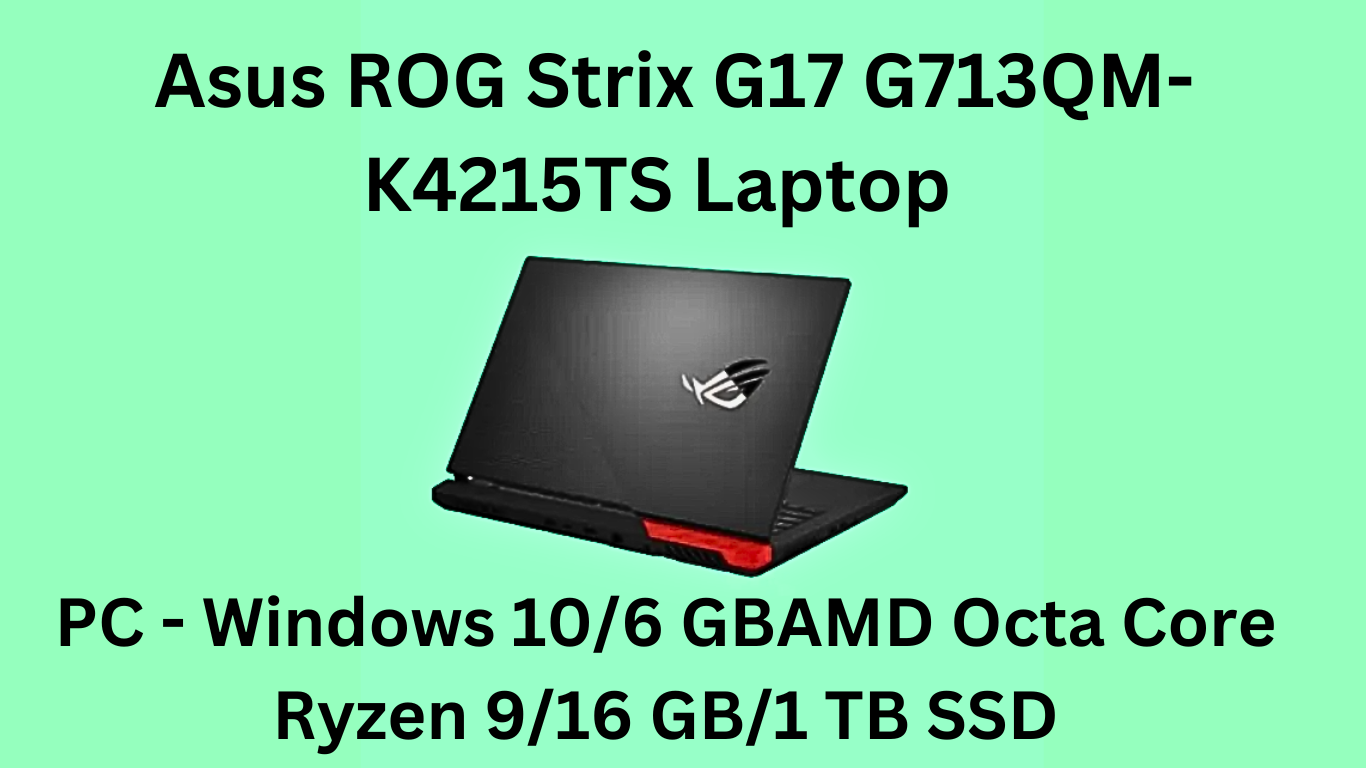 Asus ROG Strix G17 G713QM-K4215TS Laptop